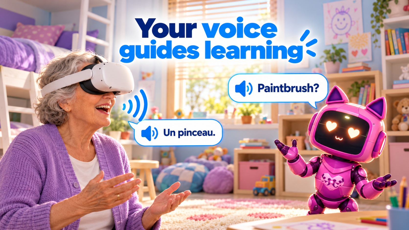 Voice controls progression visual